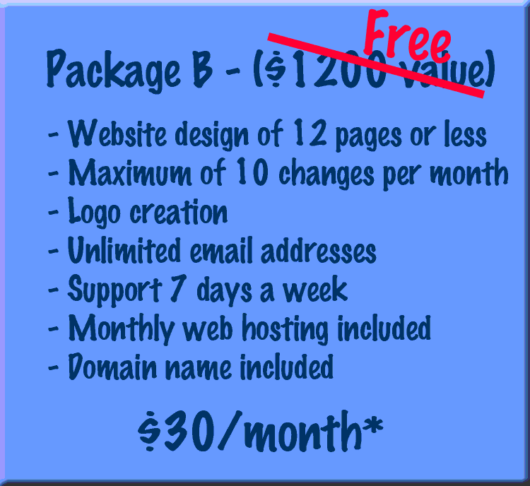 Package B - Regina Web Design